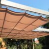 Pleated Patio Awning on Tracks
