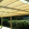 Pleated Patio Awning on Tracks