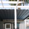 Pleated Patio Awning on Tracks