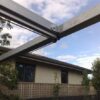 Pleated Patio Awning on Tracks