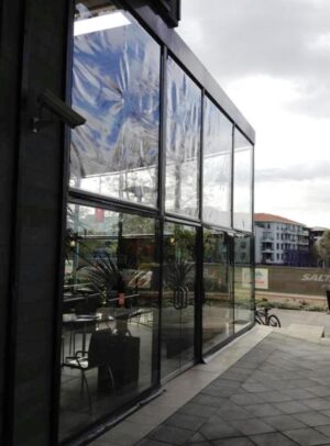 caffe_krifi_ziptrak_3 ZipTrak® Clear PVC Blind
