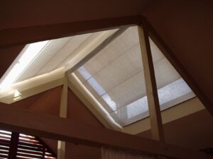 Pleated Patio Awning on Tracks