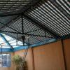 Pleated Patio Awning on Tracks