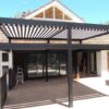 Pleated Patio Awning on Tracks