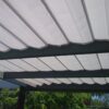 Pleated Patio Awning on Tracks