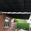 Pleated Patio Awning on Tracks
