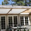 Pleated Patio Awning on Tracks
