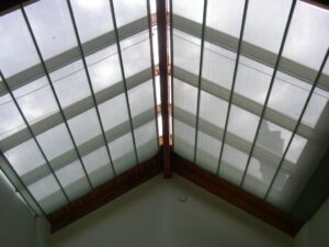 Pleated Patio Awning on Tracks