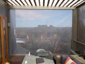 eZip Blind in Clear PVC or Screen fabric