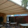 Pleated Patio Awning on Tracks
