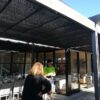 Pleated Patio Awning on Tracks