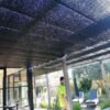 Pleated Patio Awning on Tracks