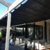 Pleated Patio Awning on Tracks