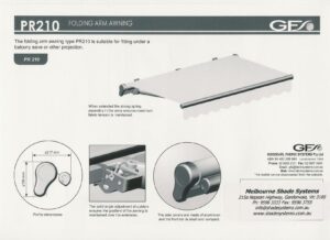 Harol PR210-PR220 Classic Folding arm awning