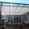 Pleated Patio Awning on Tracks