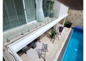 Global 2020 Semi-Cassette Folding Arm Awning